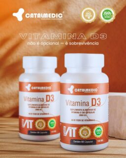 Vitamina D3 não é detalhe. É base. ☀️🧡Essencial para o sistema imunológico, a saúde óssea e o bom funcionamento do organismo, a Vitamina D3 é aquela aliada que faz a diferença na rotina de cuidados diários.Mais equilíbrio, mais proteção, mais vitalidade — todos os dias.
👉 Cuide da sua saúde de dentro para fora.#KatiaBorobiaRJ #Catalmedic #VitaminaD3