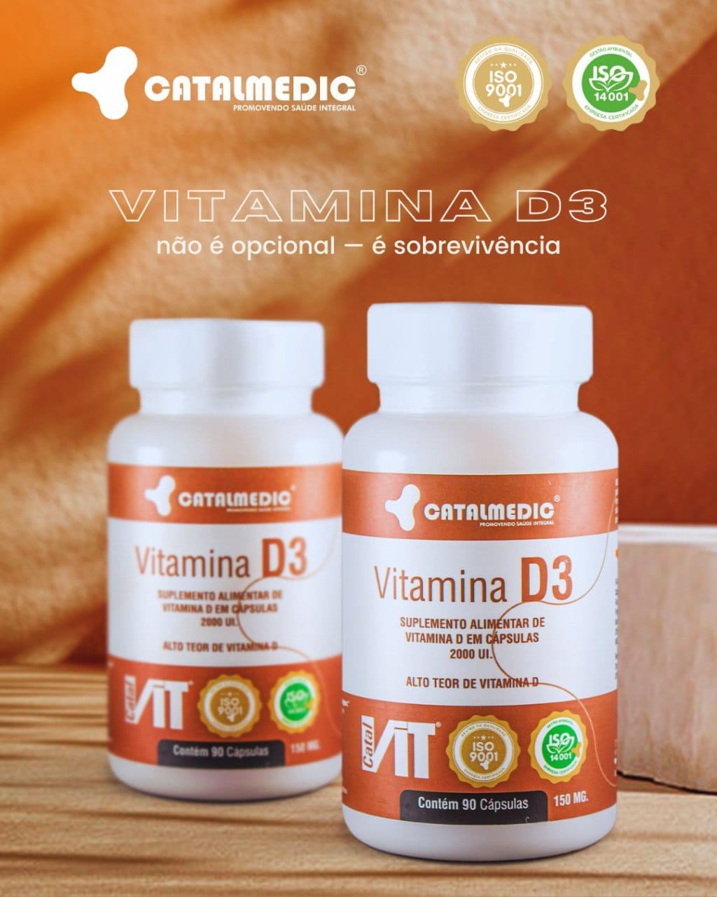 Vitamina D3 não é detalhe. É base. ☀️🧡Essencial para o sistema imunológico, a saúde óssea e o bom funcionamento do organismo, a Vitamina D3 é aquela aliada que faz a diferença na rotina de cuidados diários.Mais equilíbrio, mais proteção, mais vitalidade — todos os dias.
👉 Cuide da sua saúde de dentro para fora.#KatiaBorobiaRJ #Catalmedic #VitaminaD3