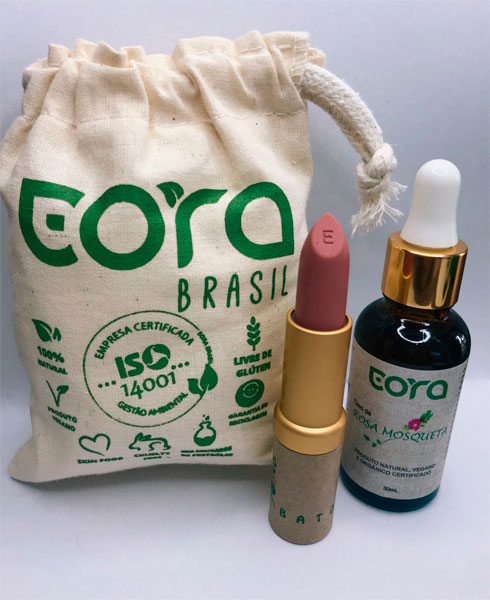 KIT ÓLEO DE ROSA MOSQUETA + BATOM NUTRITIVO